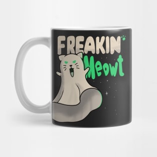 Retro Cat Freakin’ Meowt Mug